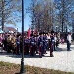 Республики кадетский казачий отряд "Пластуны" приняли участие в параде 9 мая