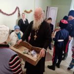 Казаки в Социальном доме перед Рождеством