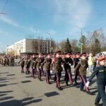 9 мая казачьи кадетские классы приняли участие в республиканском смотре-конкурсе «Равняемся на Героев».